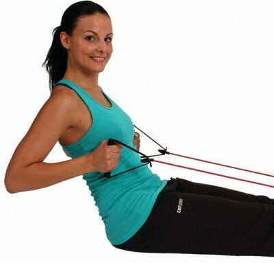 MSD Band Resistance Band Gymtube Moderate with Handles Red 7.5m