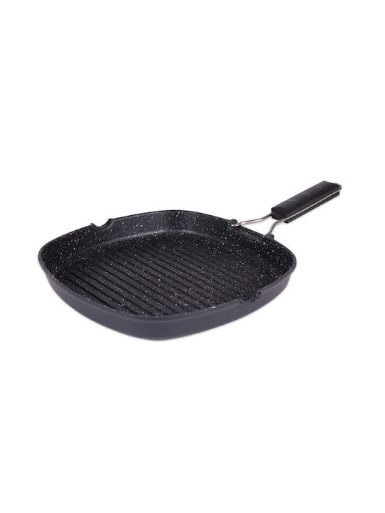 Muhler Grill aus Druckguss-Aluminium mit Steinbeschichtung 28cm