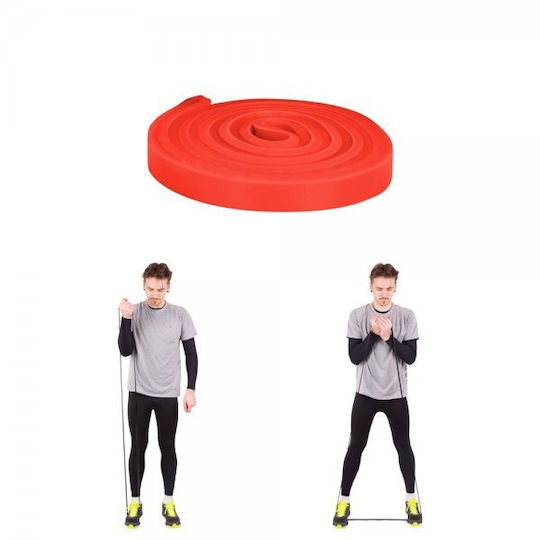 inSPORTline Resistance Band Hangy 13mm X-Light Λάστιχο Γυμναστικής Loop Πολύ Μαλακό Κόκκινο 1.02m