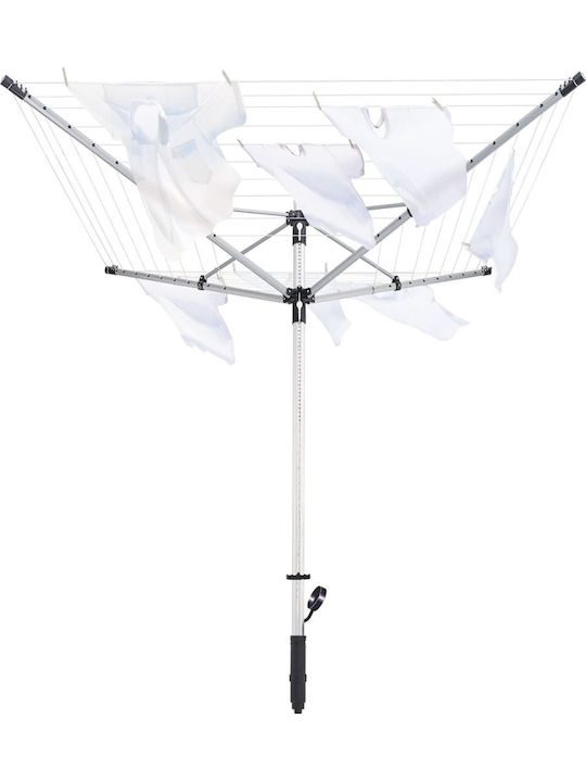 Leifheit Leifheit Floor Clothes Drying Rack for Garden Metallic with Hanging Length 50m