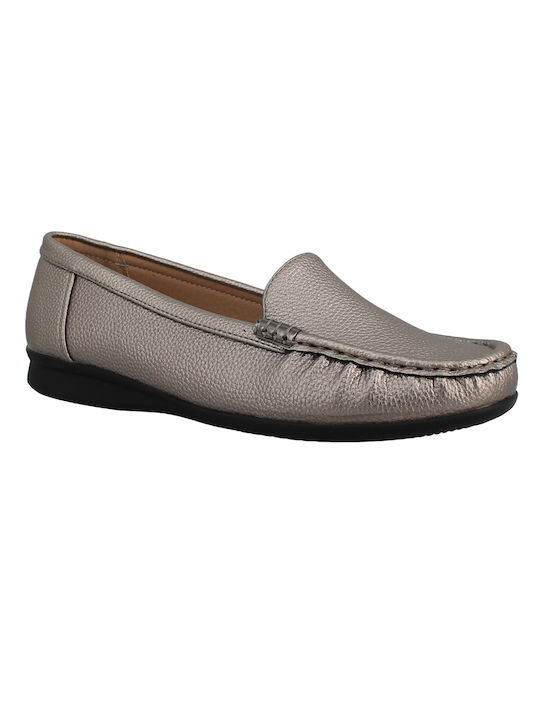 Antrin Women's Moccasins in Silver Color