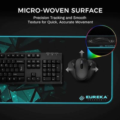 Eureka Ergonomic JC-01 Gaming Mouse Pad XXL 800mm με RGB Φωτισμό