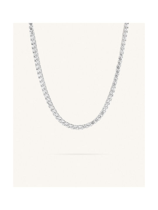 Amaya Necklace from Silver with Zircon