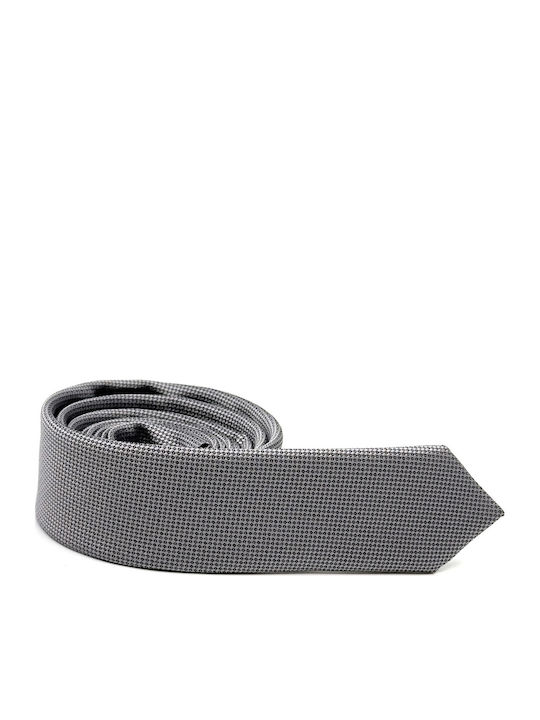 Legend Accessories Σετ Ανδρικής Γραβάτας Μονόχρωμη σε Γκρι Χρώμα L-047-03Β-4.5CM