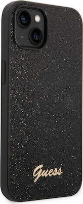 Guess Glitter Flakes Back Cover Metallic Black (iPhone 14 Plus)