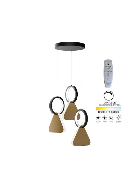 Alphab2b Pendant Lamp Gold