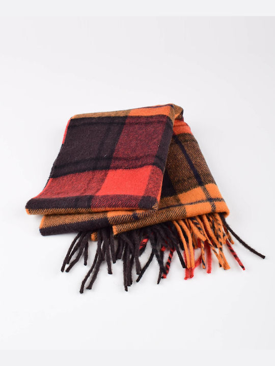 Stefano Mario Men's Wool Scarf Orange