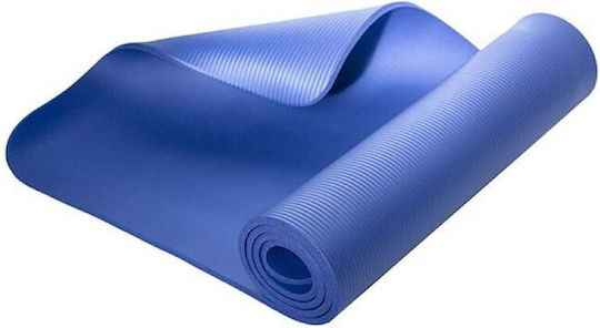 HMS YM03 Foldable Exercise Mat Pilates Blue with Carry Strap (183x61x0.1cm)