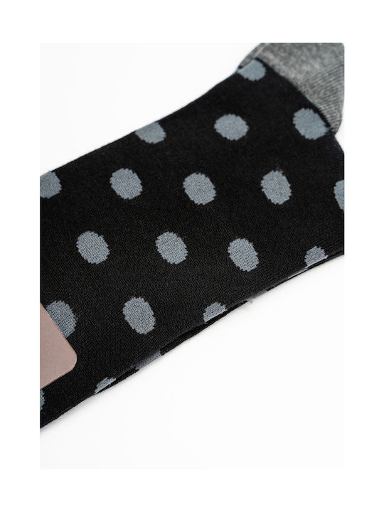 Monte Napoleone Patterned Socks Grey