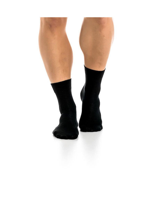 Gocomma Men's Solid Color Socks BLACK