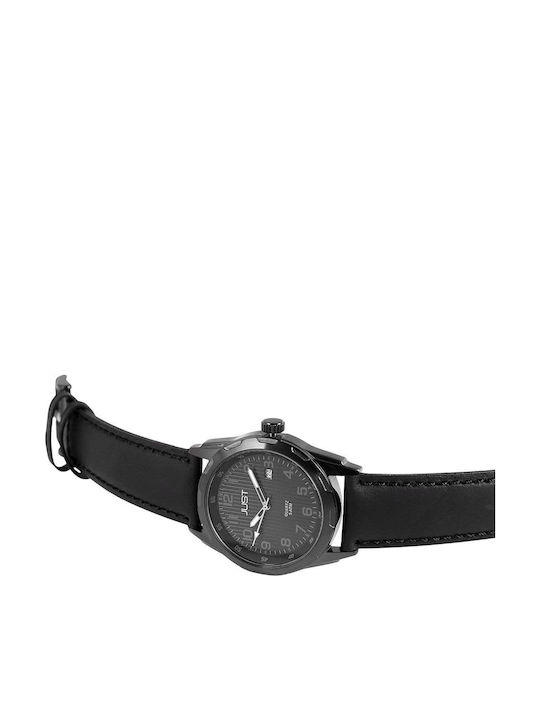 Just Watch Uhr Batterie mit Lederarmband