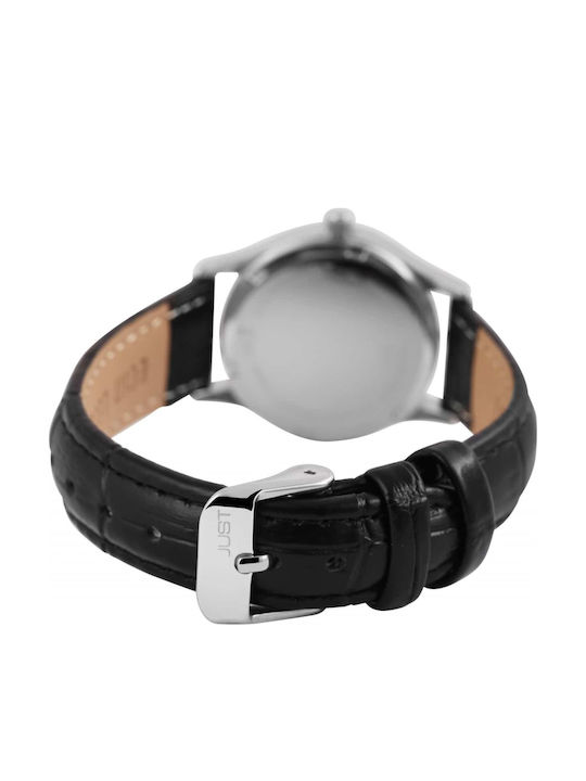Just Watch Women's Watch with Black Leather Strap