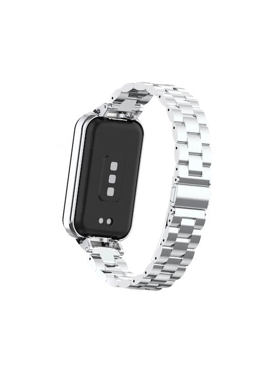 Revomag Curea Oțel inoxidabil Gri (Bratara Smart 8 Pro)