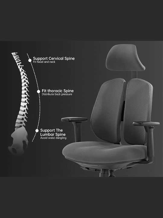 Eureka Ergonomic Office Chair With Grey Arms