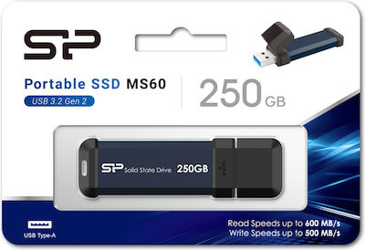 Silicon Power MS60 250GB USB 3.2 Stick Μπλε