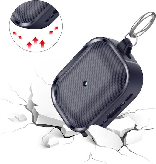 Sonique Case Silicone with Hook in Navy Blue color for Apple AirPods Pro 2