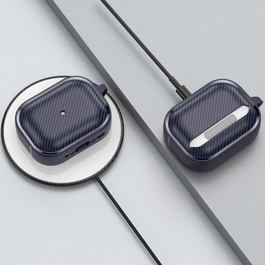 Sonique Case Silicone with Hook in Navy Blue color for Apple AirPods Pro 2