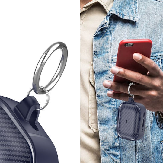 Sonique Case Silicone with Hook in Navy Blue color for Apple AirPods Pro 2