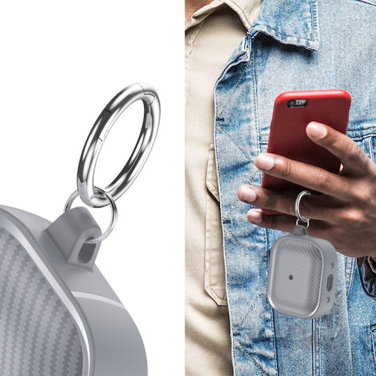 Sonique Carbon Brushed Калъф с кука в Меден цвят за Apple AirPods 3