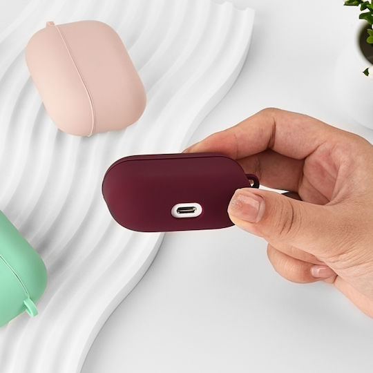 Sonique Silicone Case with Keychain Red for Apple AirPods Pro