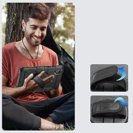 Tech-Protect Solid360 Armor Back Cover Rezistentă Negra (Samsung Galaxy Tab A9+ 11.0 X210/X215/X216) 607932