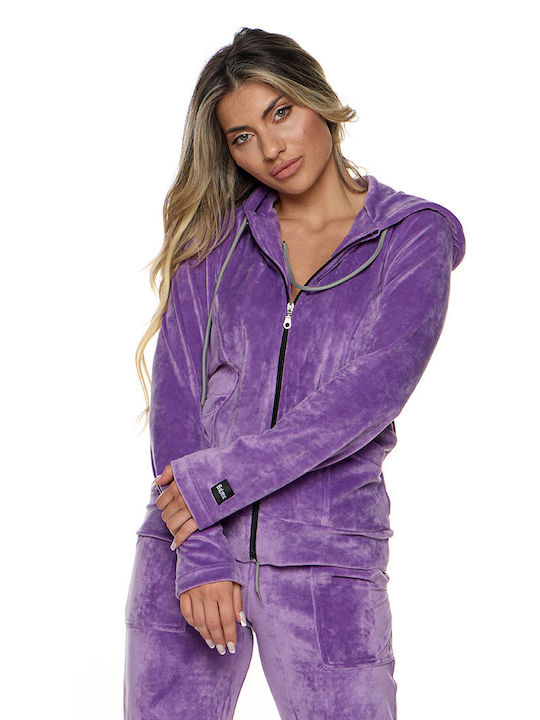 Bodymove Set Women's Sweatpants Purple Velvet