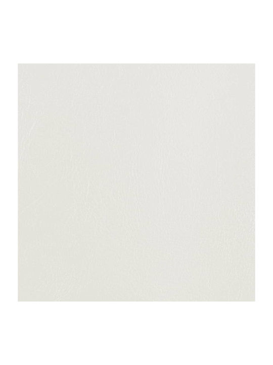 Μπάρελ Πολυθρόνα από Δερματίνη Λευκή 70x56x68cm
