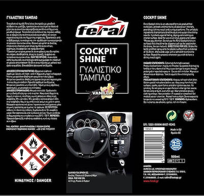 Auto Gs Spray Lustruire pentru Materiale plastice pentru interior - Tabloul de bord cu Aromă Vanilie 500ml 18551