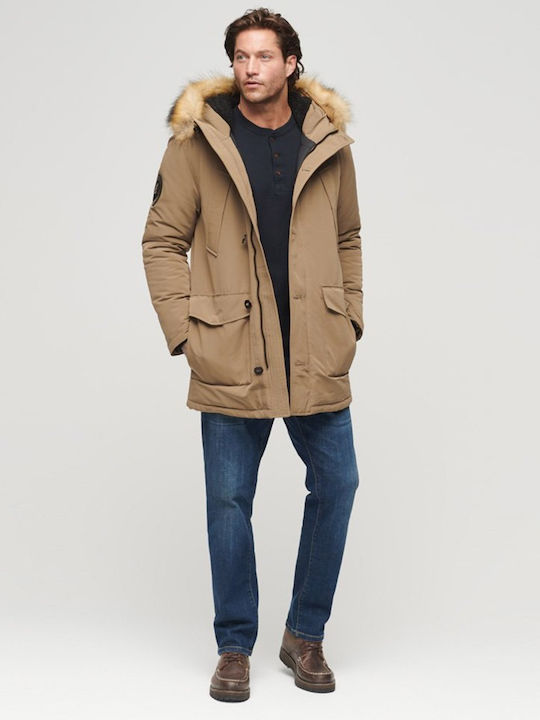 Everest Winter Jacket Parka Sandy Brown