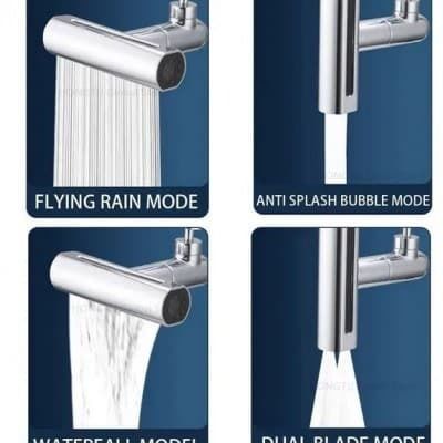 360° Flexibel Spritzfilter Wasserhahn mit Filter