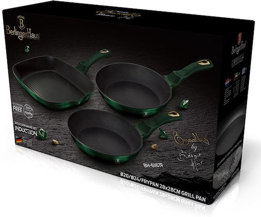 Berlinger Haus Moonlight Collection Pans Set 3 Pieces
