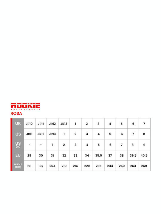 Rookie Rosa Quad Rollers Rot Erwachsene/Kinder