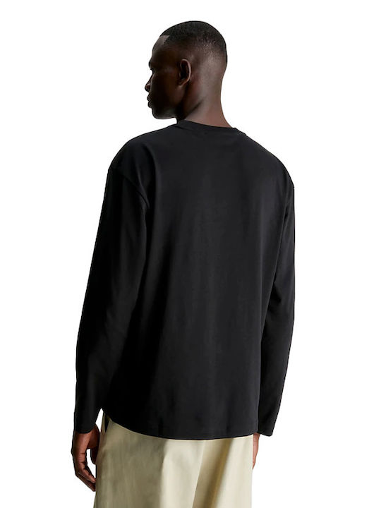 Calvin Klein Men's Long Sleeve Blouse Black