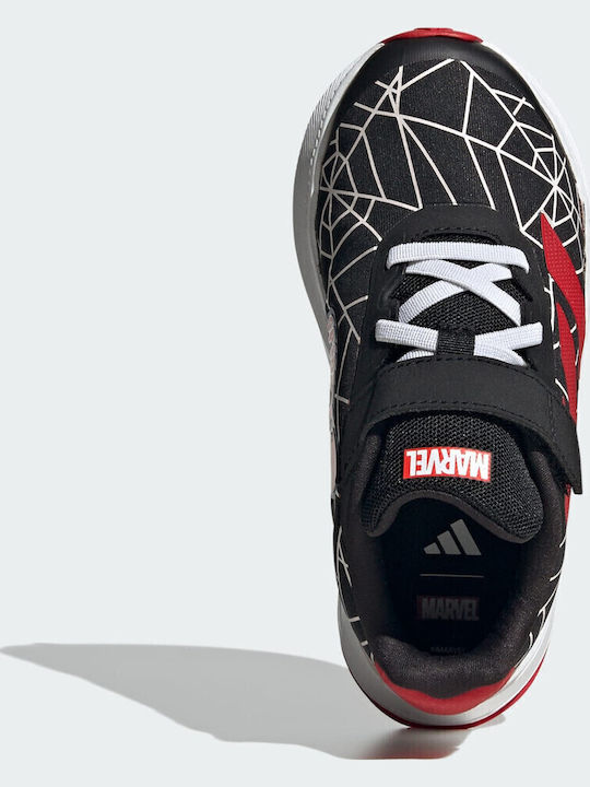 Duramo Duramo Spider-man Kids Sports Shoes Running with Hoop & Loop Closure Black