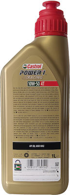 Castrol Power 1 Racing 4T Synthetic 10W-50 4-Stroke Motorcycle Motor Oil 1lt