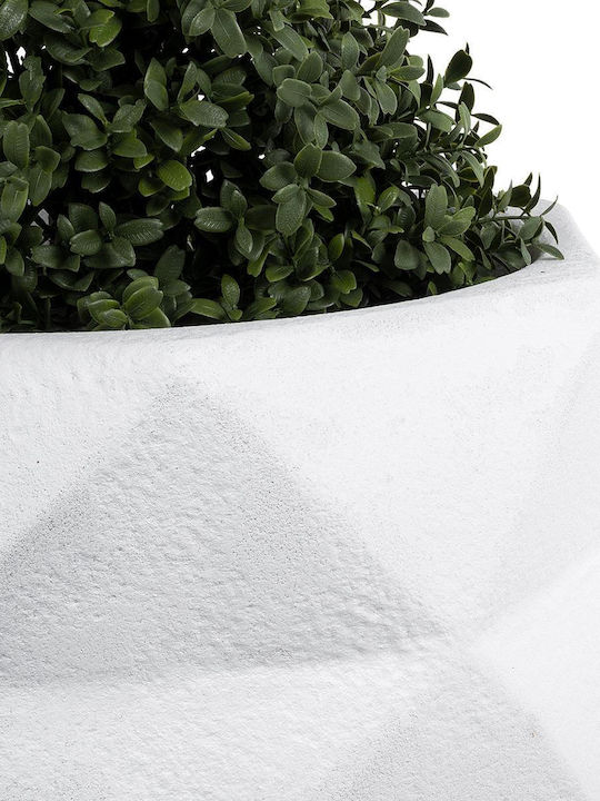 GloboStar Varenna Planter Polyester White with Stand 40x40x60cm.