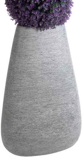 GloboStar Oxford Κασπώ Πολυεστερικό Γκρι με Βάση 45x45x72εκ.