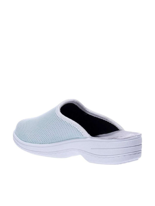 Comfy Anatomic Femei Din piele Anatomici Sabot Turcoaz