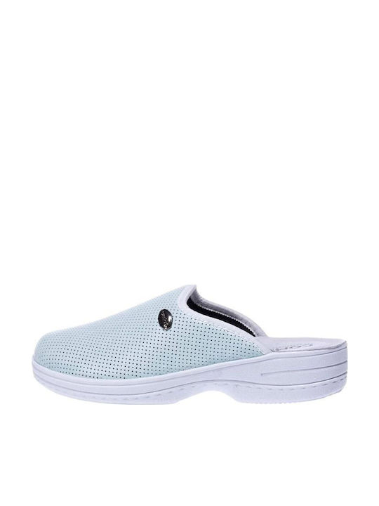 Comfy Anatomic Femei Din piele Anatomici Sabot Turcoaz