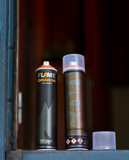 Flame Paint Σπρέι Βαφής Ακρυλικό με Ματ Εφέ Πορτοκαλί ORANGE 600ml