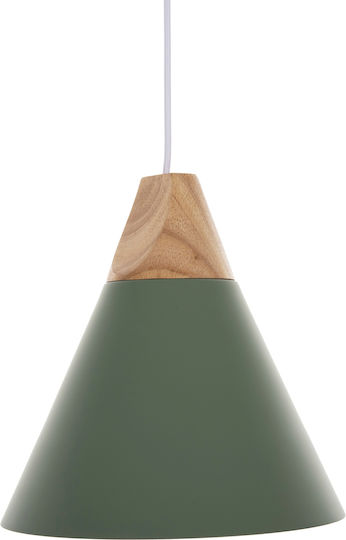 HomeMarkt Green Bell Ceiling Light with E27 Socket 25x25x26cm