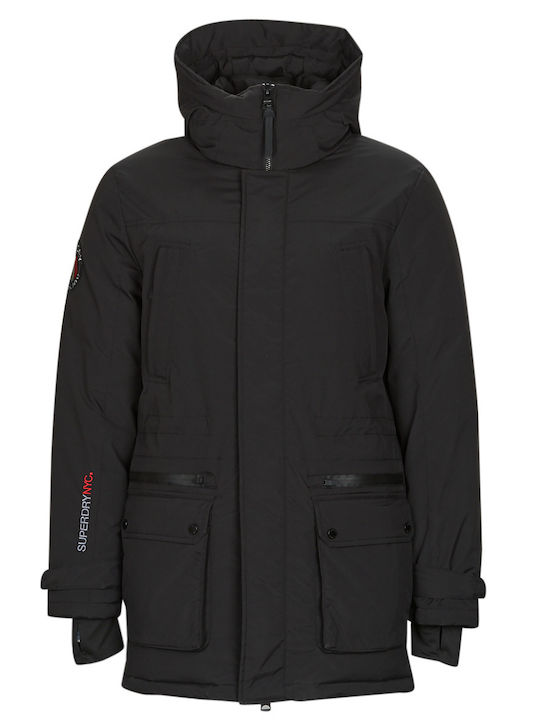 Winter Jacke Parka Wasserdicht Schwarz
