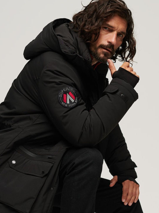 Winter Jacke Parka Wasserdicht Schwarz