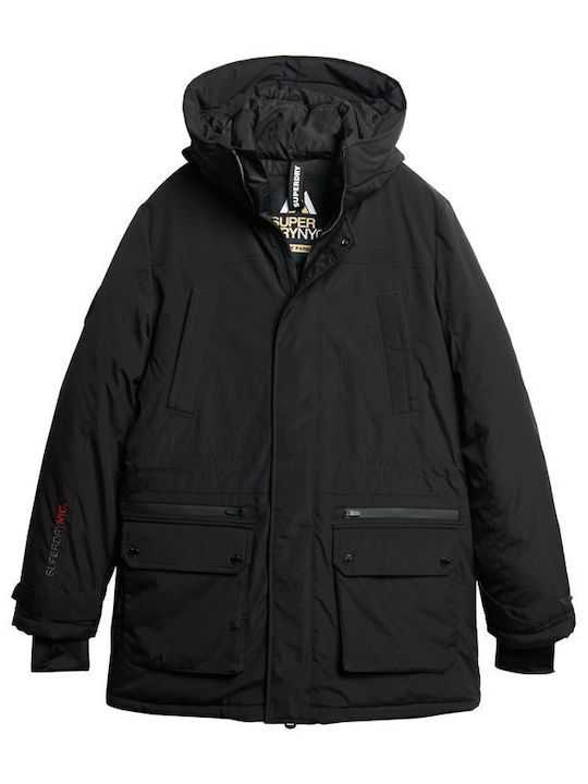 Winter Jacke Parka Wasserdicht Schwarz