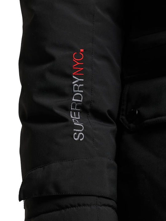 Winter Jacke Parka Wasserdicht Schwarz