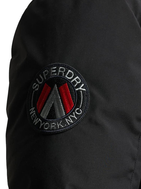 Winter Jacke Parka Wasserdicht Schwarz