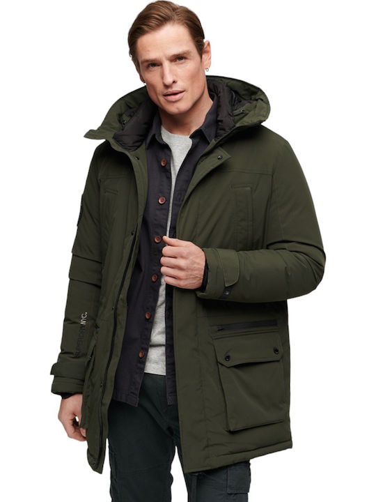 City Winter Jacke Parka Wasserdicht Khaki