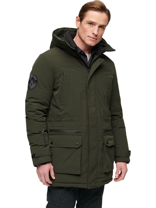 City Winter Jacke Parka Wasserdicht Khaki