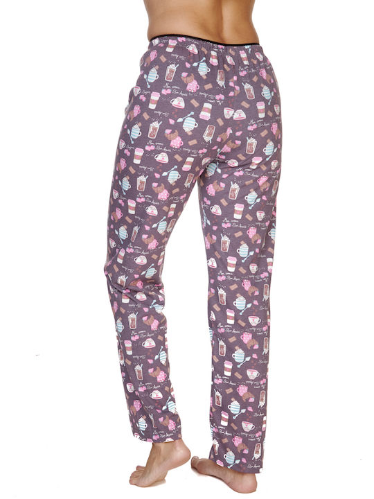 Comfort Women's Winter Pajama Trouser Purple