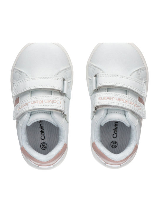 Παιδικά Sneakers με Σκρατς Λευκά